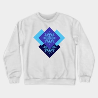 Bohemian Blue Mandala Crewneck Sweatshirt